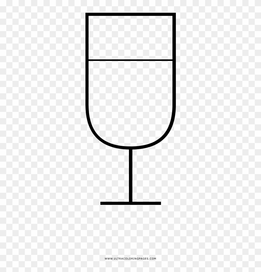 Glass Cup Coloring Page - Line Art Clipart #6056670