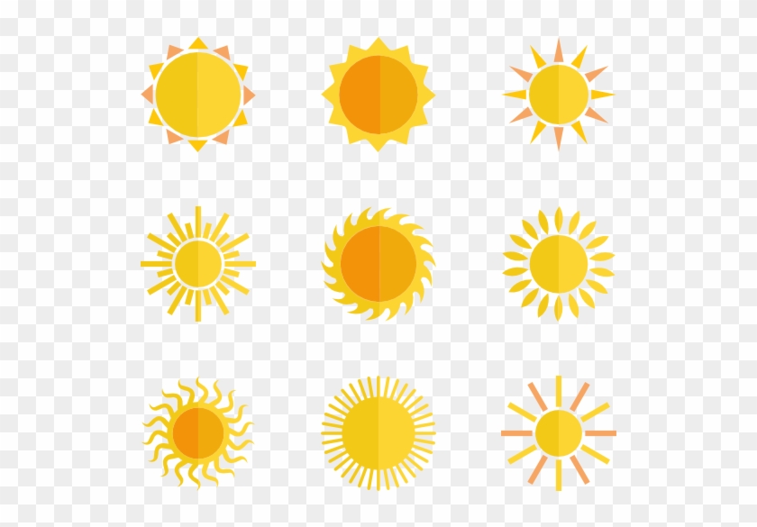 Sun Icon Elements - Sun Vector Icon Clipart #610379