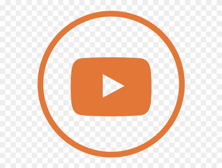 Youtube Logo - Orange Youtube Logo Png Clipart #610769
