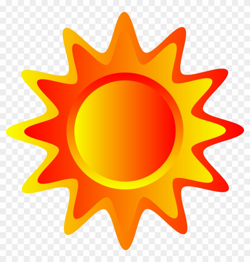 Orange And Yellow Sun Clipart #610985