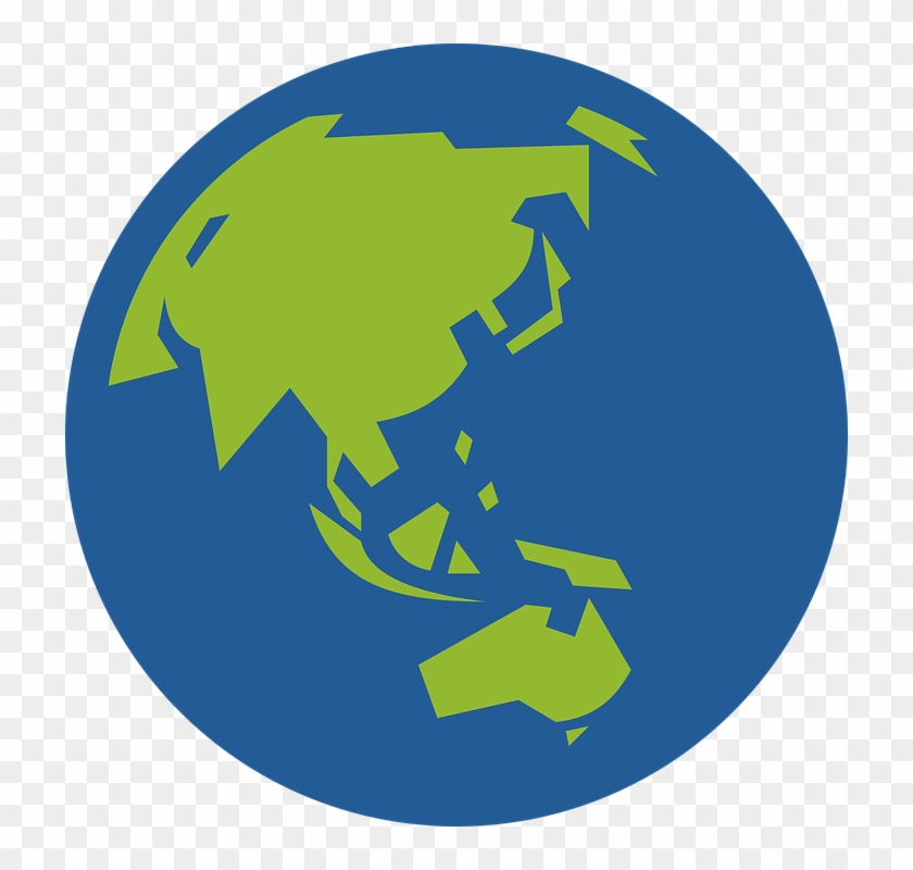 Globe Clipart Ancient - Simple Basic World Map - Png Download
