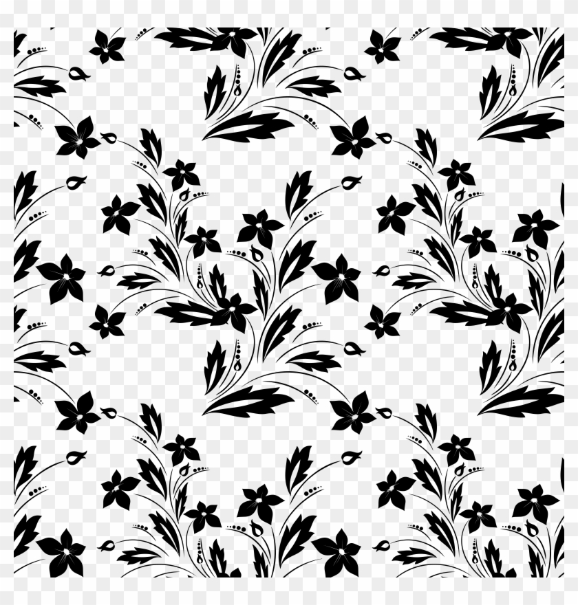 Big Image - Flower Bouquet Black And White Clipart
