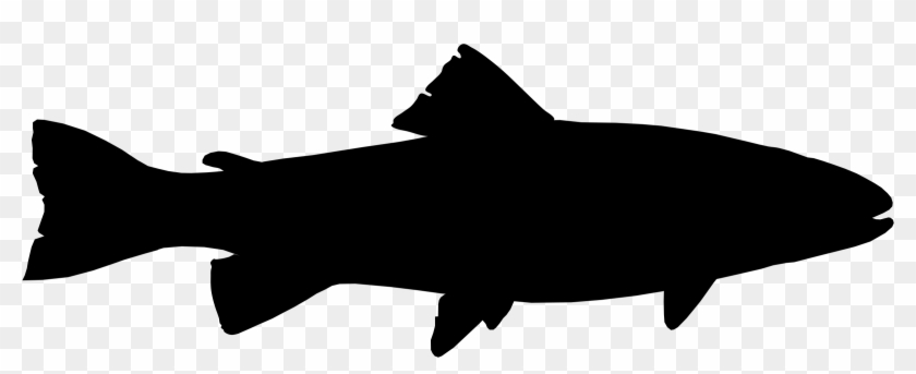 Trout Fish Silhouette At Getdrawings - Lake Trout Silhouette Clipart