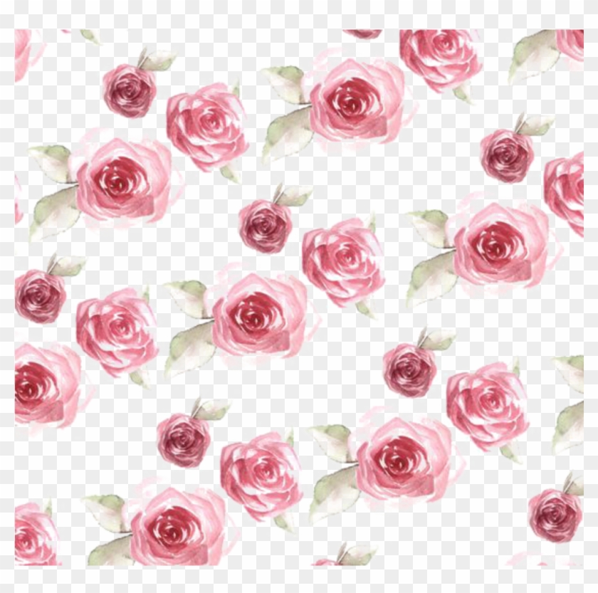 Ftestickers Watercolor Roses Background Overlay Clipart #611702