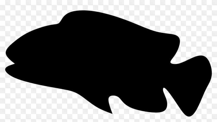Silhouette Of Aquarium Fish - Animal Clipart
