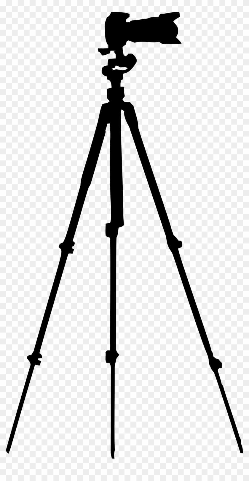 Big Image - Tripod Camera Clip Art - Png Download