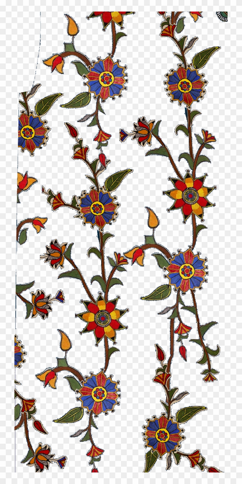 Digital Ladies Dress Pattern, Textile Design Png, Print - Motif Clipart