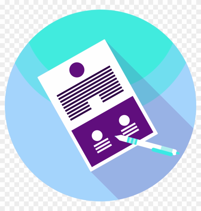 Pen And Paper Icon Transparent , Png Download - Circle Clipart #612129