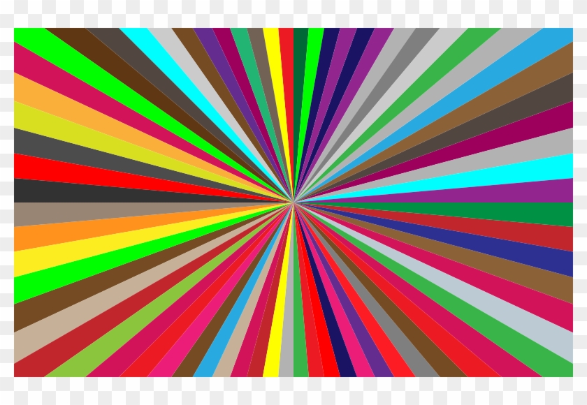 Medium Image - Colorful Starburst Clipart
