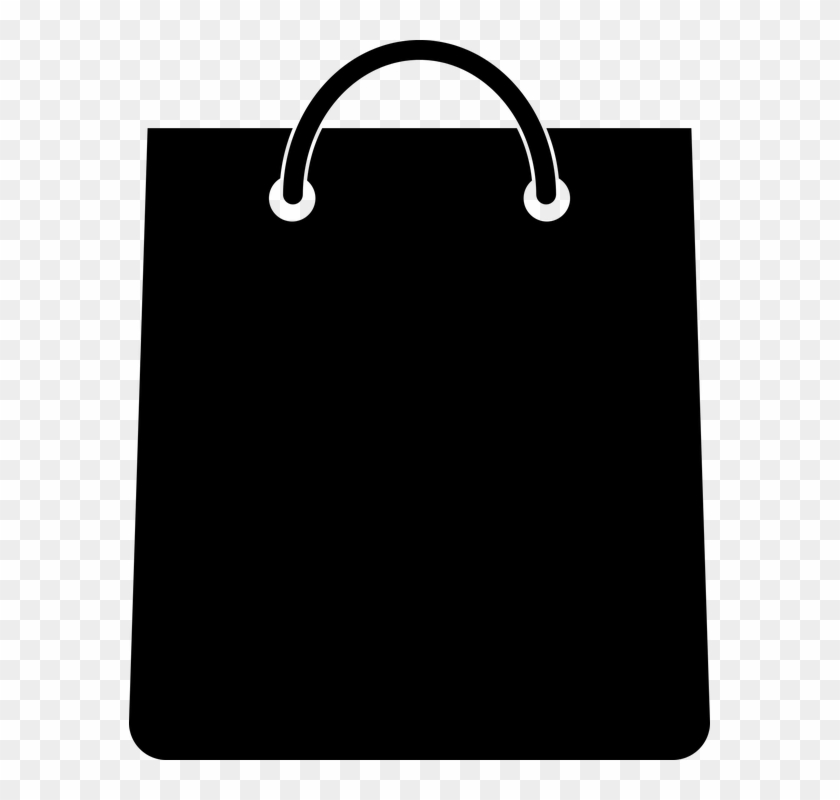 Icon, Isolated, Art, Shopping, Bag, Bags, Sale, Paper - Black Shopping Bag Logo Clipart