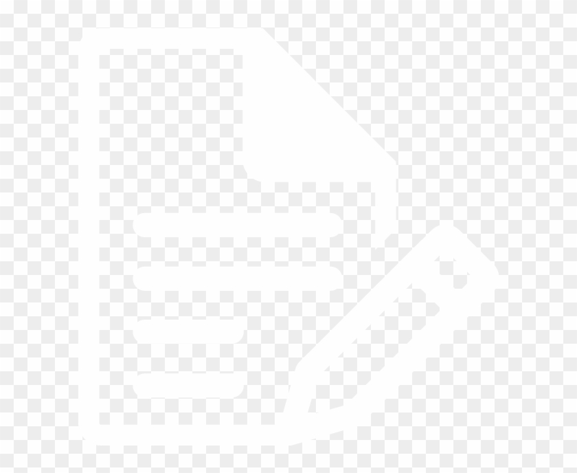 Pen, Paper, Camera, E-mail, Spreadsheets And Presentations - Paper Pen Icon White Png Clipart