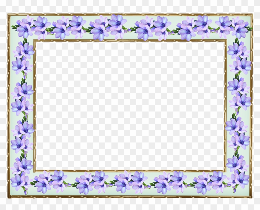 Frame, Floral, Design, Pattern - Marco De Fotos Flores Clipart