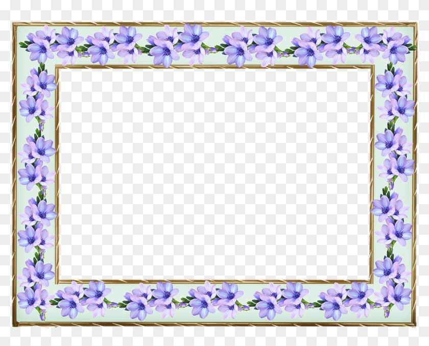 Frame, Floral, Design, Pattern - Marco De Fotos Flores Clipart #612547