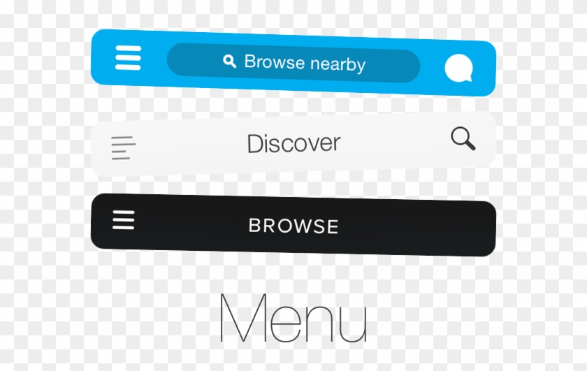 Burger Menu Web Design Clipart