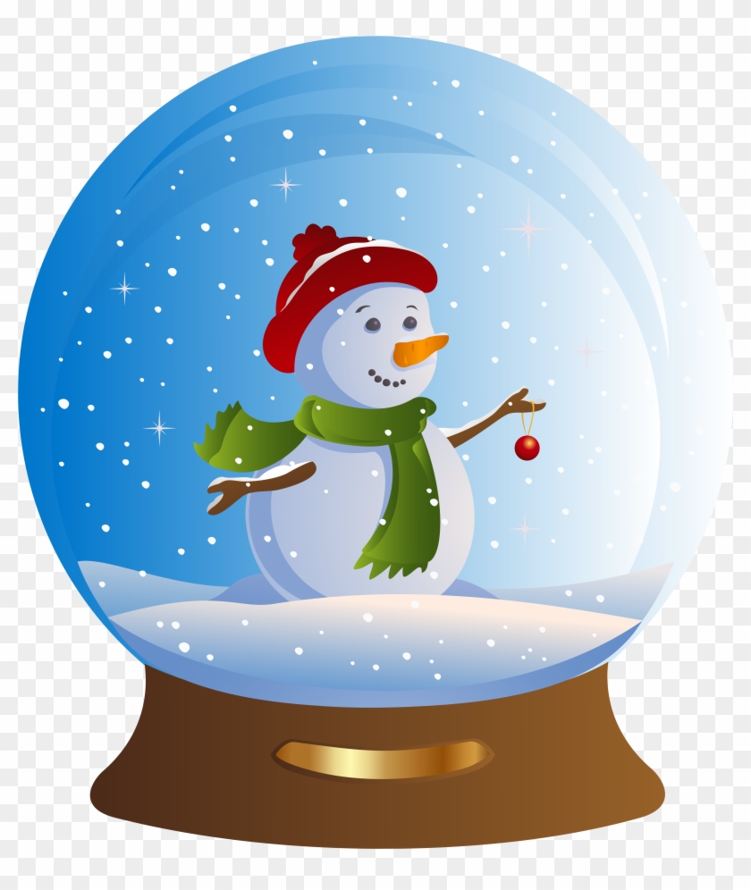 28 Collection Of Snowman Snow Globe Clipart - Snow Globe Clip Art - Png Download #612697