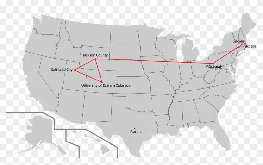 The Last Of Us Crossing Usa En - Congressional Districts By Party Clipart #612977