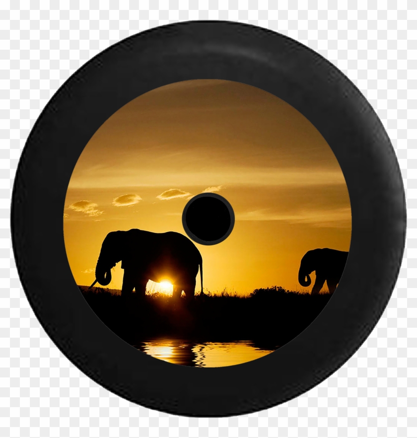 Jeep Wrangler Jl Backup Camera Silhouette Elephants Clipart