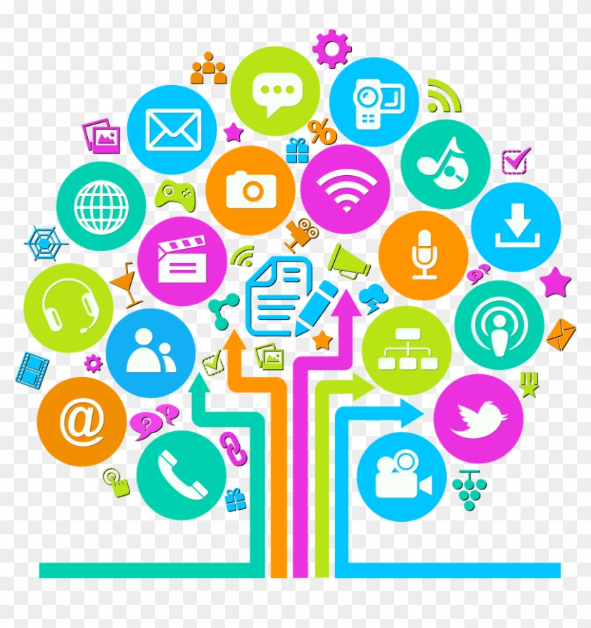 52fb0ca80934384d6a000290 Social Media Tree Icon - Digital Media Clipart