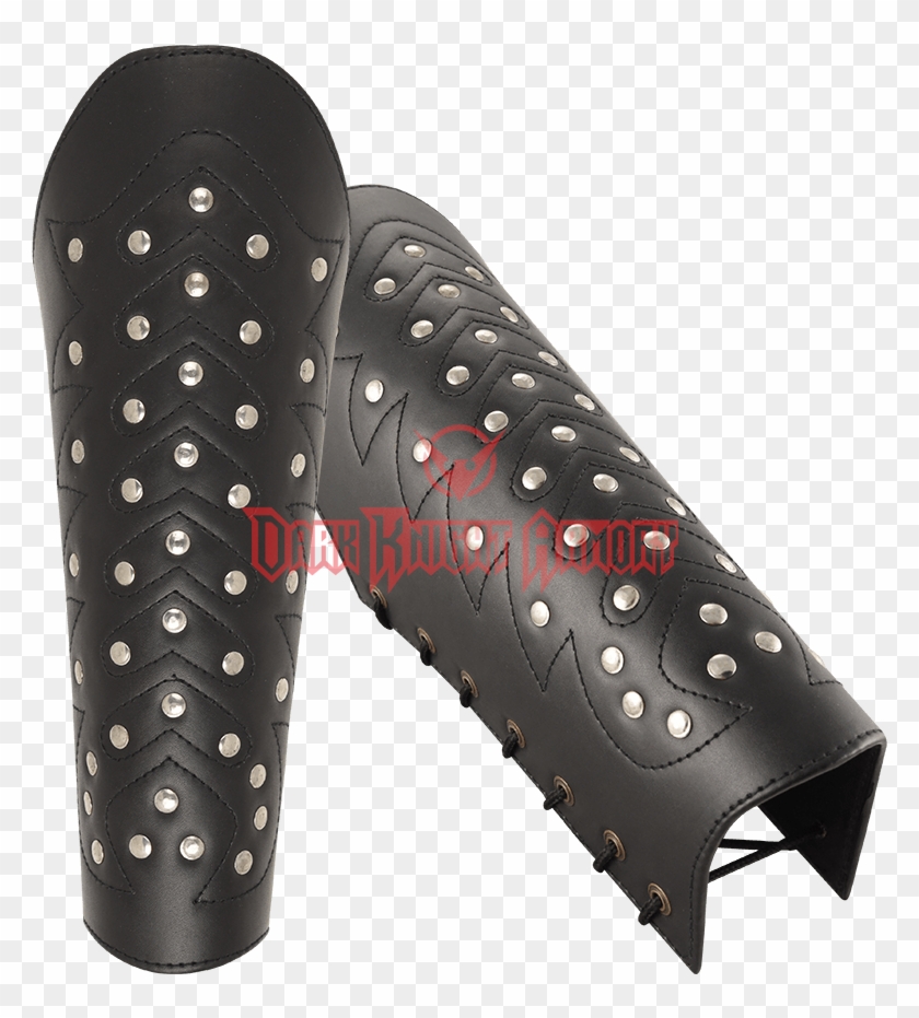 Chevron Flame Leather Greaves - Polka Dot Clipart