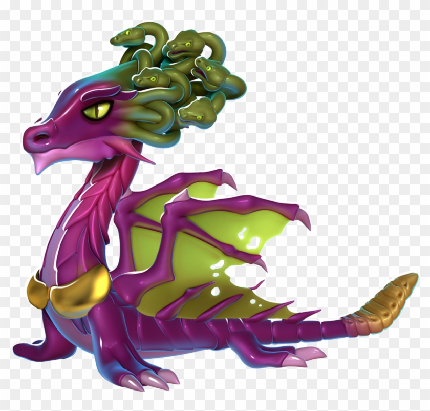 Medusa Dragon - Action Figure Clipart #614611