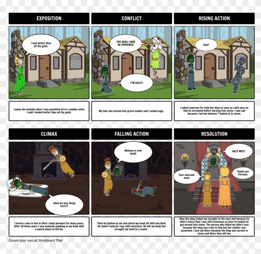 Gorgon Medusa - Holes Storyboard Clipart #614803