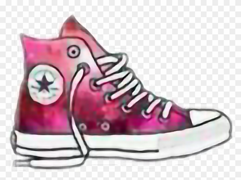 Allstar Converse Tumblr Rosegalaxy Image Royalty Free - Converse Drawing Clipart #614829