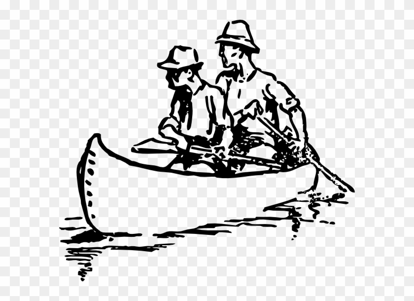600 X 530 3 - People Rowing A Boat Drawing Clipart
