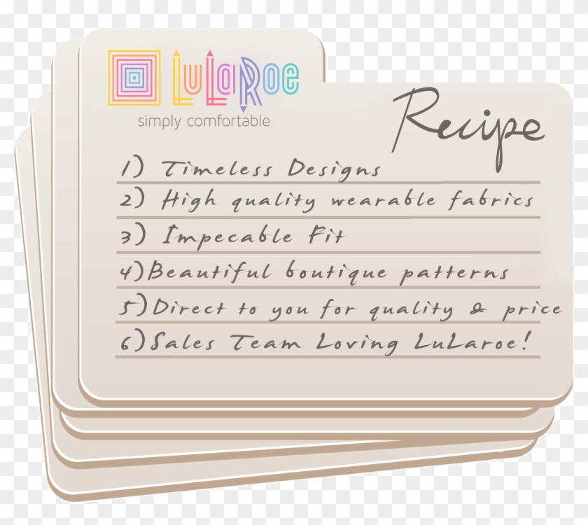 Lularoe Recipe For Business Success - Welcome To My Lularoe Group Clipart