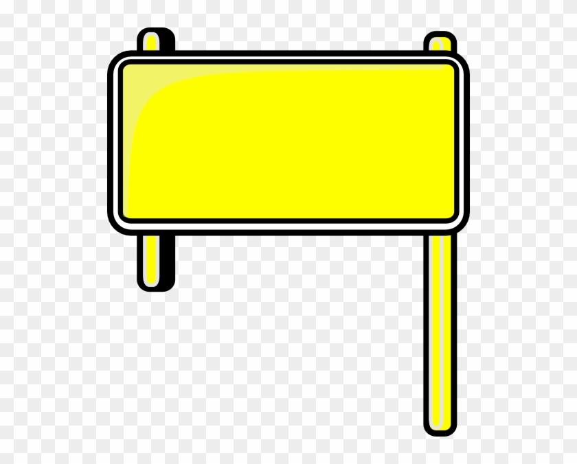 Sign Clipart Banner - Road Sign Plain - Png Download