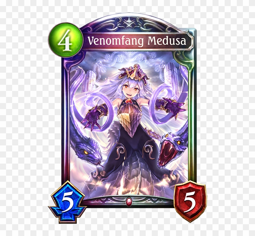 Unevolved Venomfang Medusa Evolved Venomfang Medusa - Godsworn Alexiel Shadowverse Clipart
