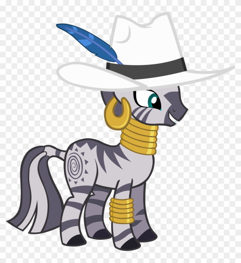 Hat, King Zebra, Pimp Hat, Safe, Simple Background, - Mlp Zebra Clipart