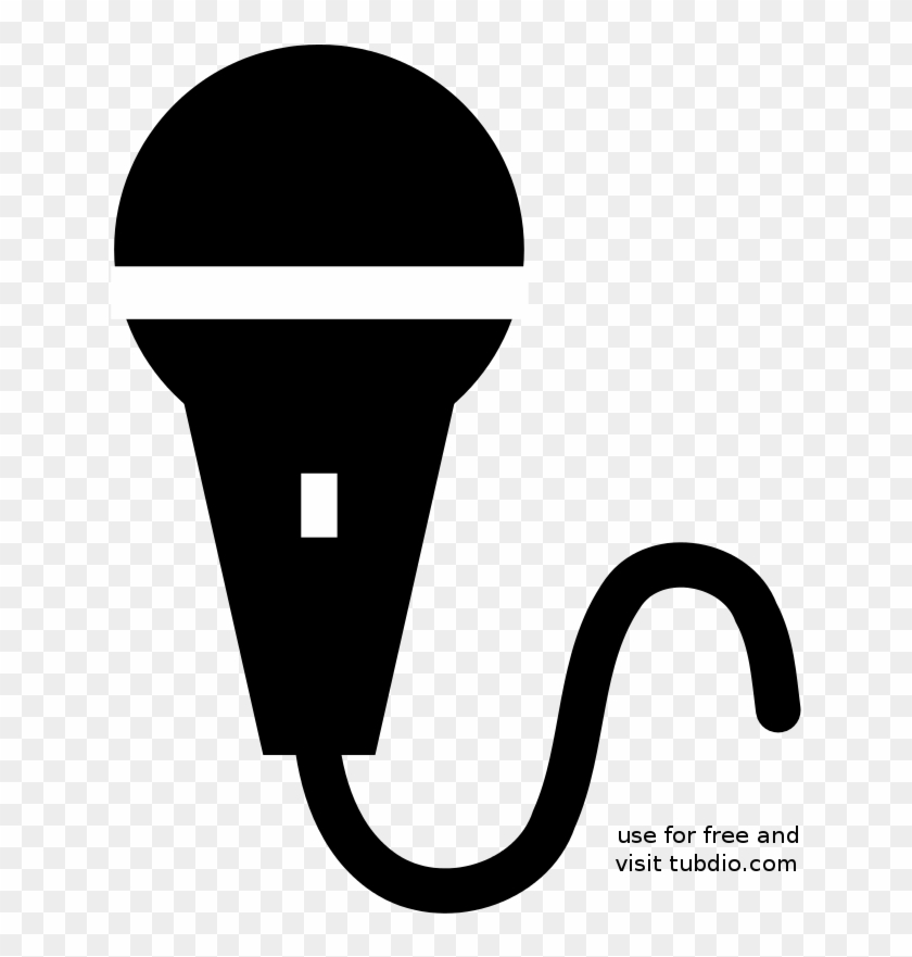 Microphone Clipart Silhouette - Png Download
