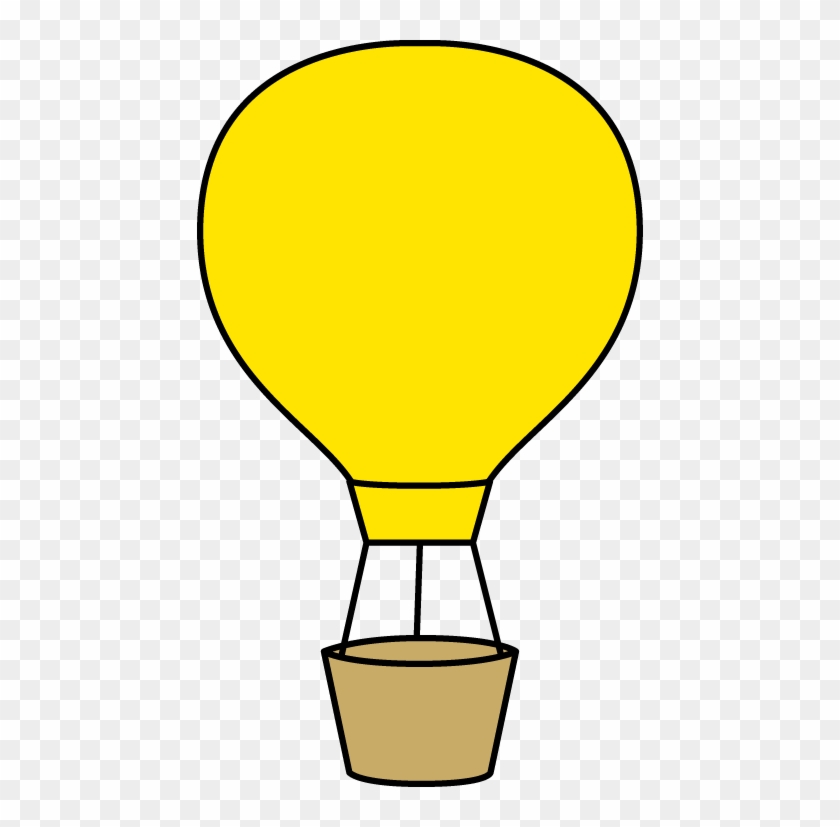 Yellow Balloon Clipart Yellow Hot Air Balloon Png Ctoxkx - Hot Air Balloon Clip Art Black And White Transparent Png #615375