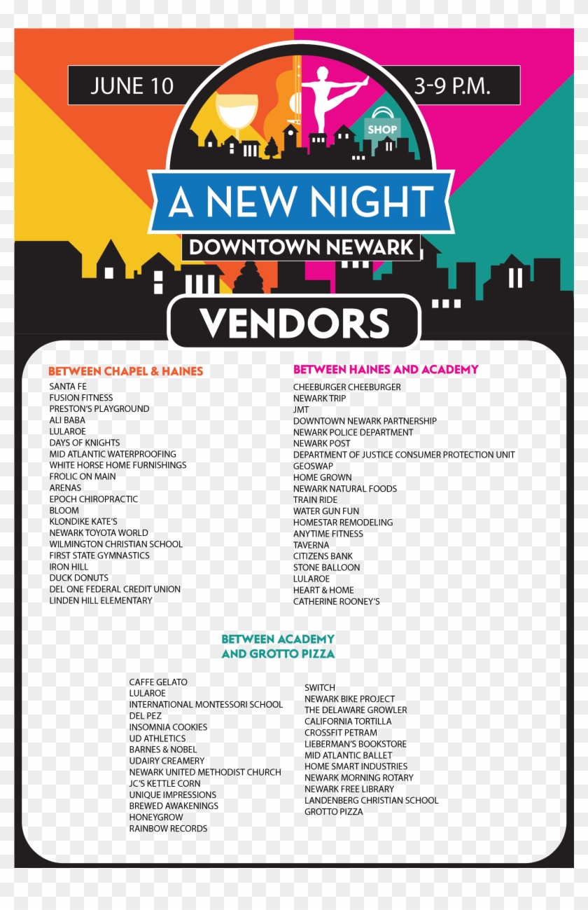 A New Night Downtown - Flyer Clipart #615436