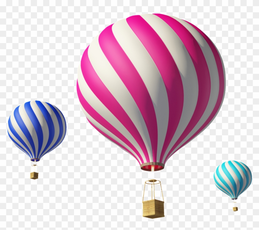Three Hot Air Balloon Transparents Clipart #615724