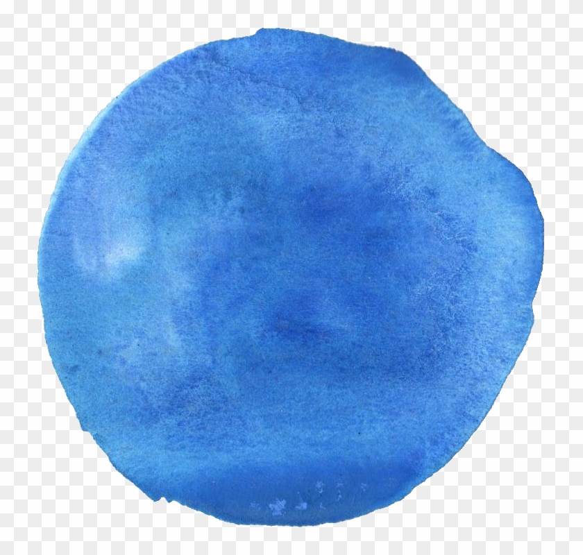 Free Download - Blue Watercolor Circle Png Clipart