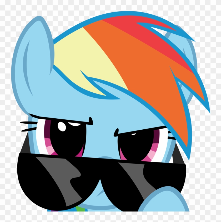 Dasduriel, Glasses, Looking At You, Pegasus, Pony, - Rainbow Dash Glasses Clipart