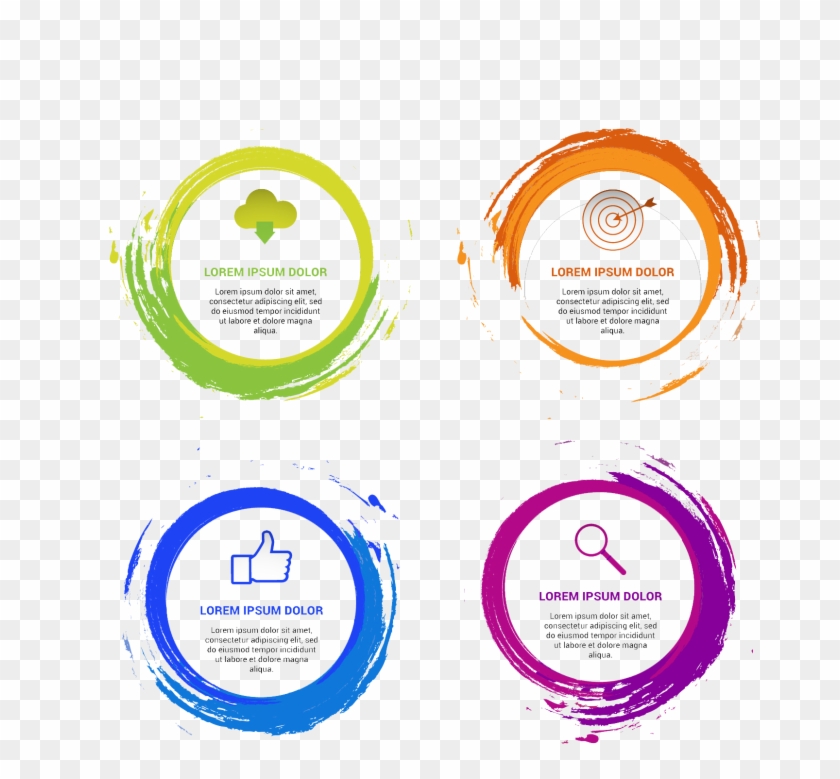 Watercolor Circle Png Image Free Download - Fabricacion De Cajas Infografia Clipart