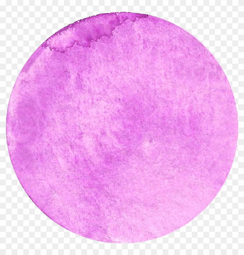 Purple Watercolor Circle Transparent , Png Download Clipart #616179