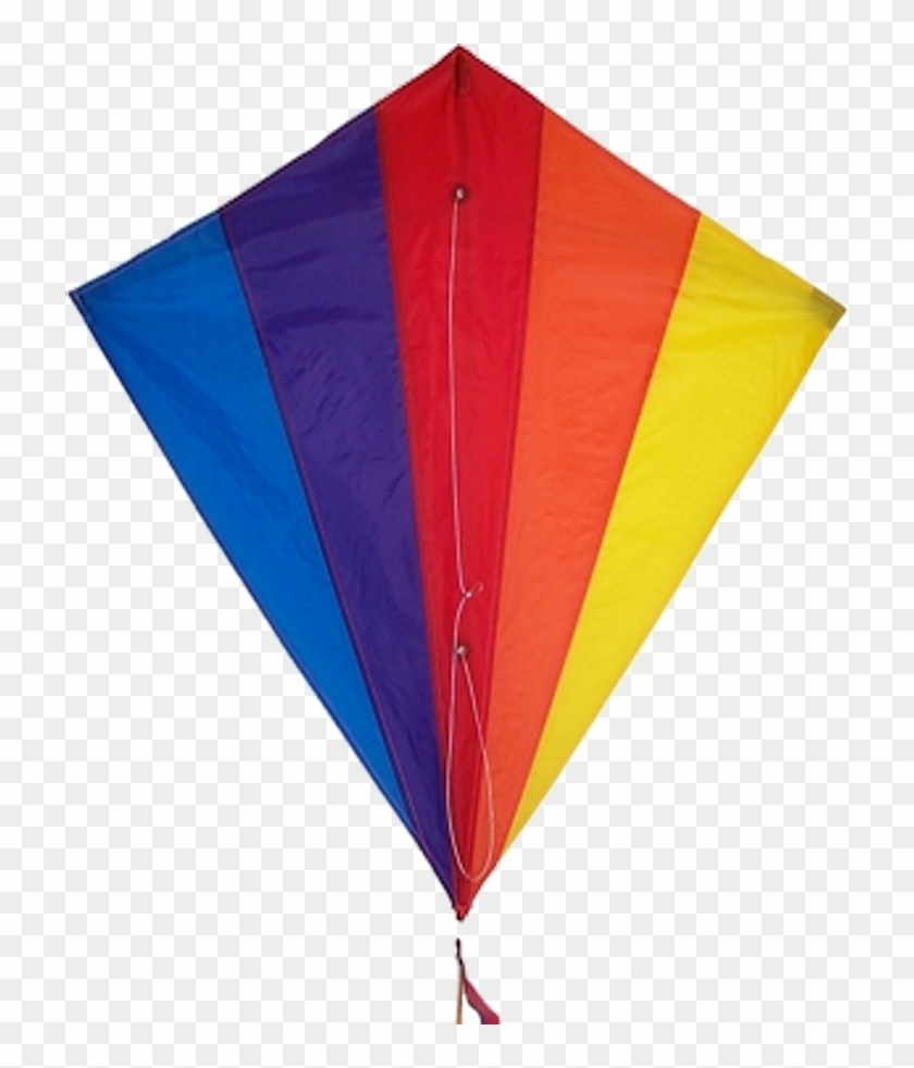 Image Of Rainbow Diamond Kite - Rainbow Kite Clipart