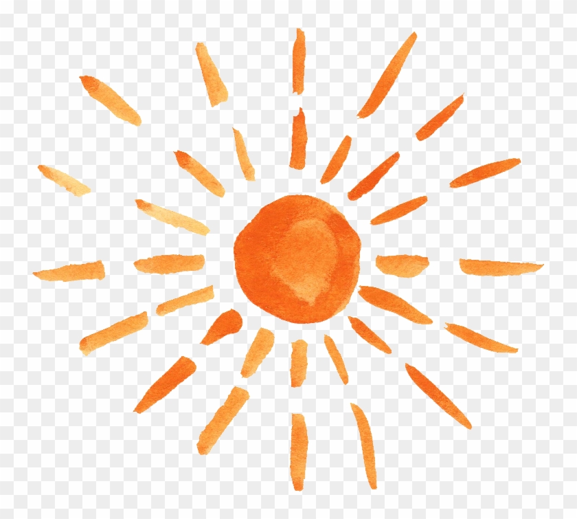 12 Watercolor Sun Vol - Circle Clipart