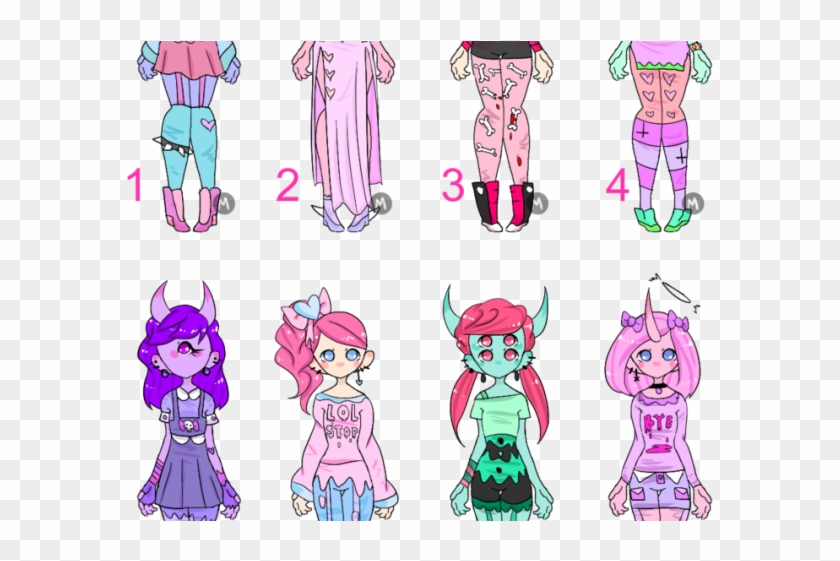 Alpaca Clipart Pastel Goth - Monster Girl Adopt - Png Download #616717