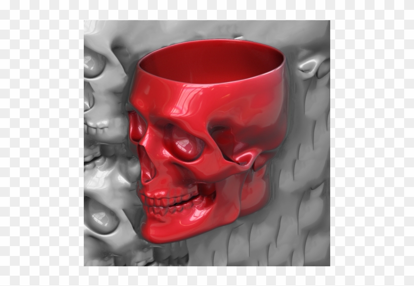 Buy Red Skull Beer Mug - Red Skull Mug Clipart #616802