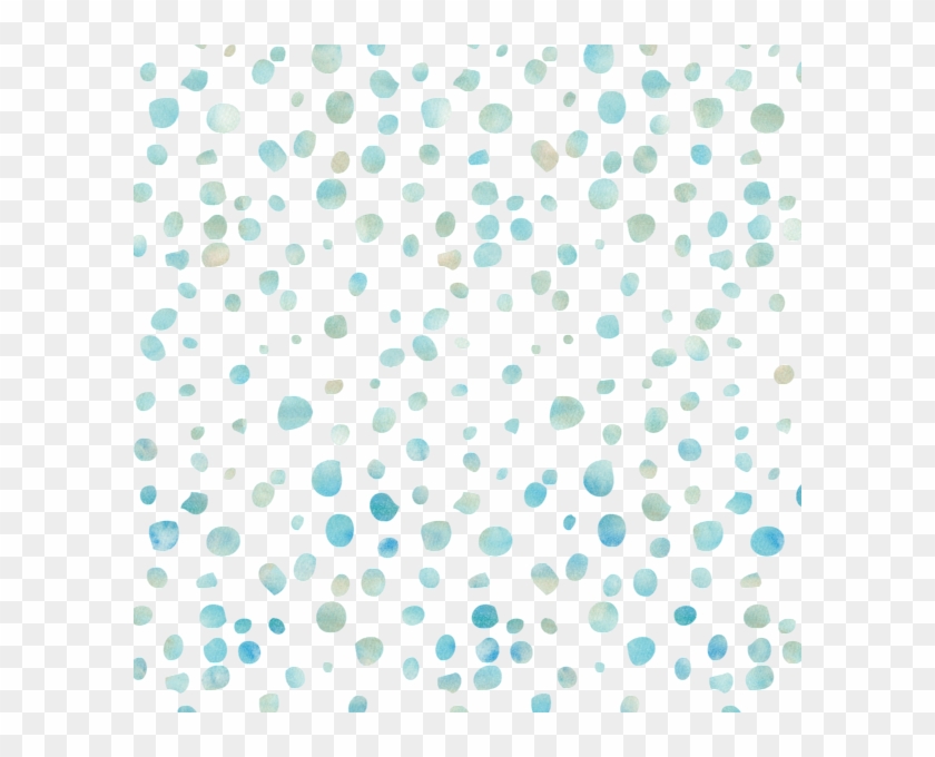600 X 600 21 - Blue Watercolor Polka Dot Png Clipart #616925