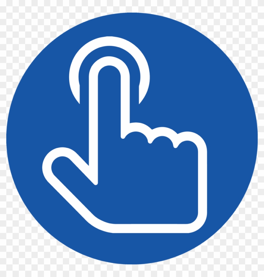 Clickfinger1 Icon Circle Ltblue - Cambio De Paradigma Icono Clipart