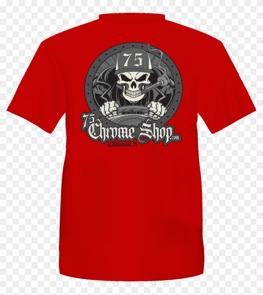 Skull Driver Shirt-red - Skull Clipart #617549