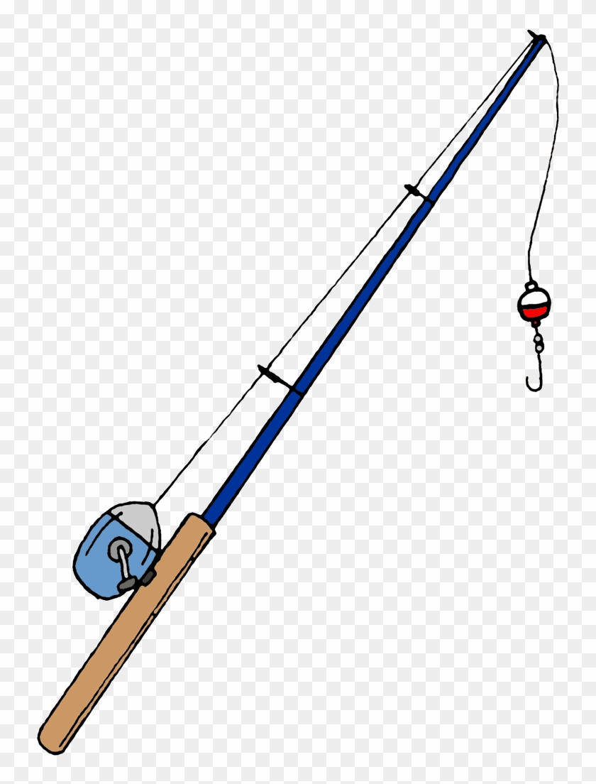 Cartoon Fishing Rod Clipart Tattoo - Fishing Pole Cartoon - Png Download #617712