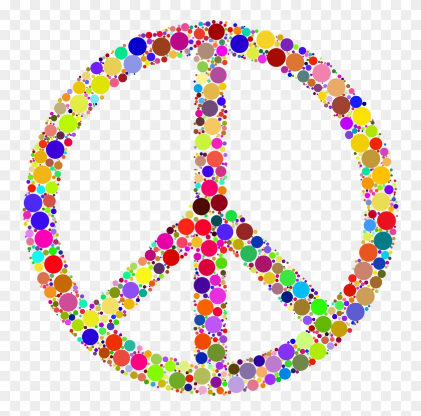 Peace Symbols Sign Hippie - Hippie Sign Clipart - Png Download