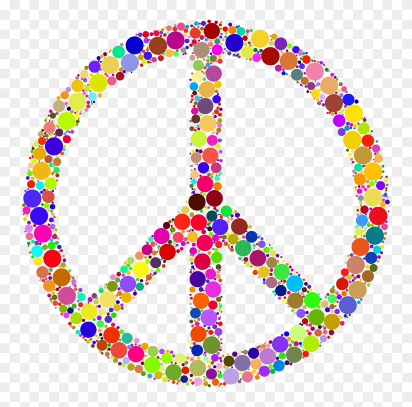 Peace Symbols Sign Hippie - Hippie Sign Clipart - Png Download #617857