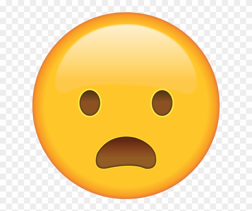 Shocked Face Emoji Png - Big Smiley Clipart #618099